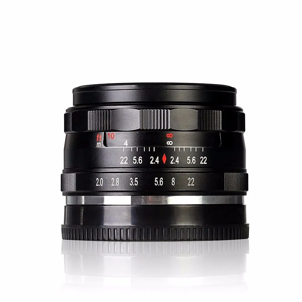 Meike MK-N-50-2.0 50 мм f2.0 Большая диафрагма ручной фокус объектив APS-C для Nikon 1 крепление