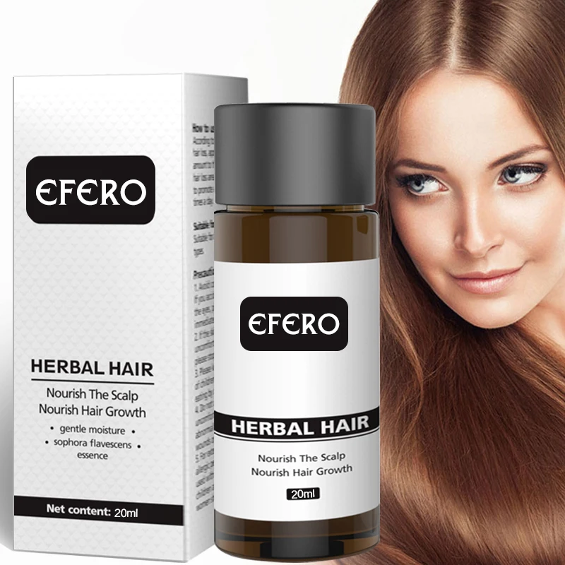 Efero Hair Loss Treatment Serum Essential Oils Dense Hair Growth Serum Hair Care Prevent Baldness Anti-Hair Loss Serum TSLM1