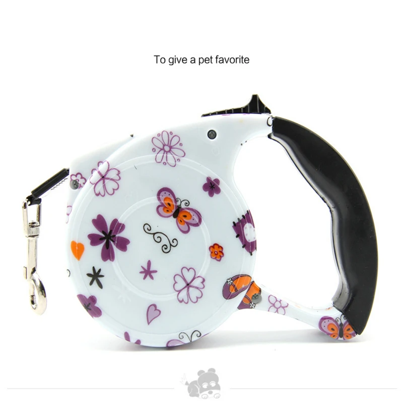 5M Automatic Pet Dog Retractable Leash Nylon rope Leashes Leads small