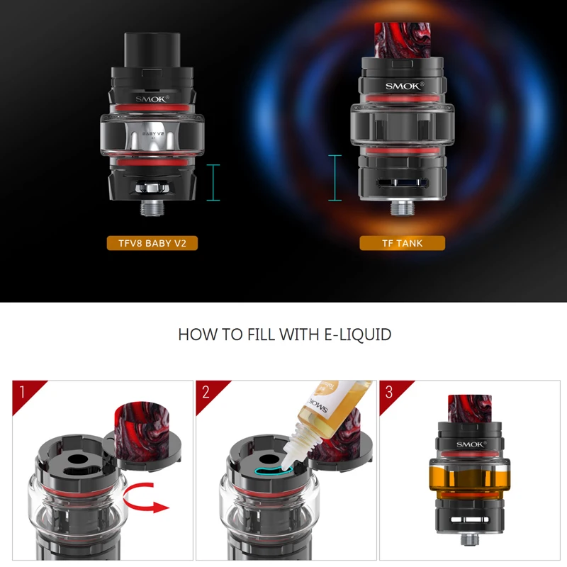 В наличии Smok Morph 219 комплект Vape Вт MORPH MOD изысканный IML смолы с 6 мл TF Танк Большой CAN