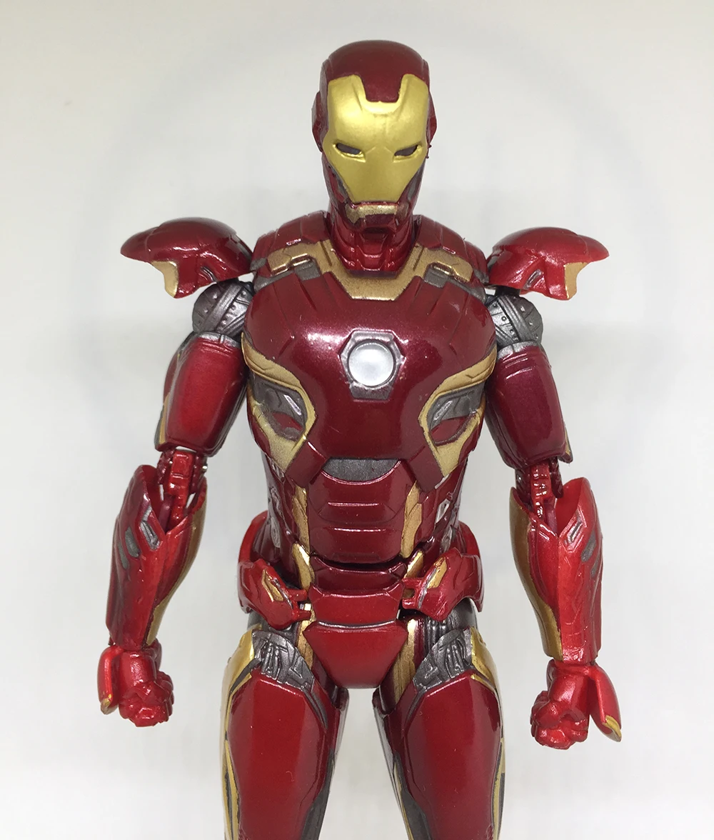 Marvel Мстители Лига Железный человек Mark45 Mafex 022 ПВХ фигурка игрушка кукла рождественский подарок на день рождения