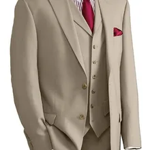 Новое поступление смокинг жениха хаки Свадьба/ужин/вечерние Костюмы Best человек Жених(куртка+ Брюки для девочек+ галстук+ жилет) b159