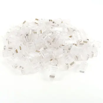 

150 Pcs RJ45 8P8C Network Cable CAT5E Cat6 Connector Crimp Plug