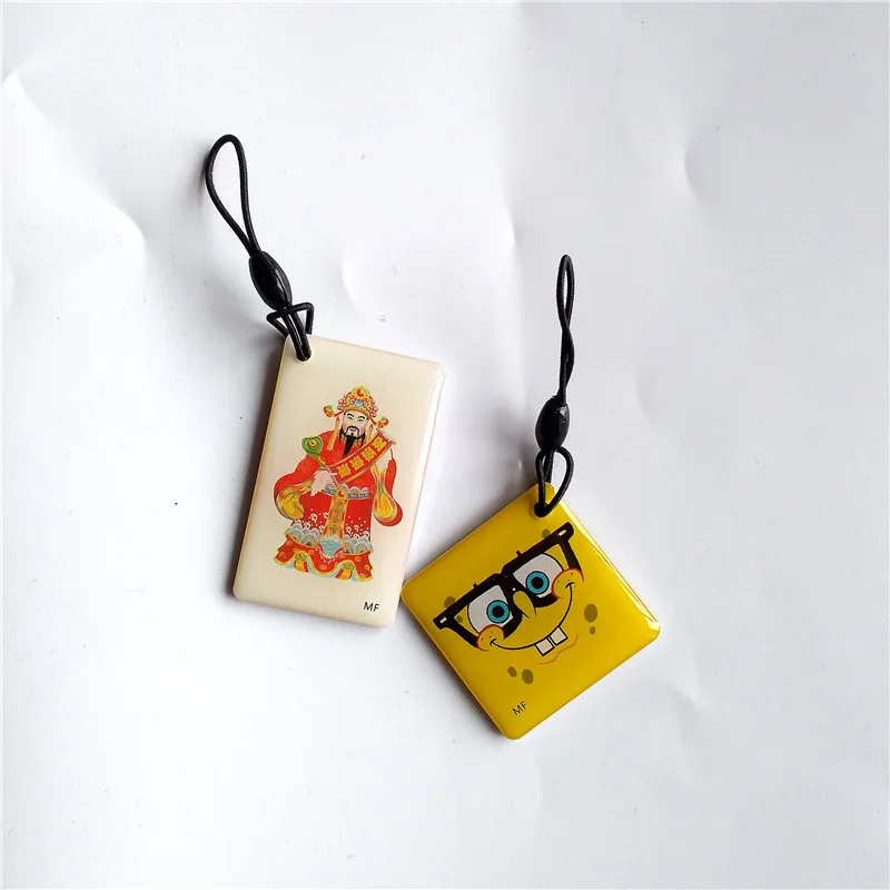 

New UID Key Tag UID Changeable 1k s50 13.56MHz Epoxy card Block 0 Writable HF 14443A Keyfob