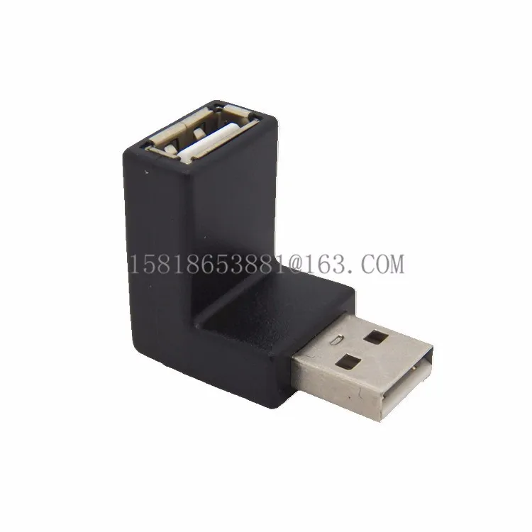 90 градусов левый/правый/вверх/вниз угол L изгиб USB 2 0 A адаптер Папа мама