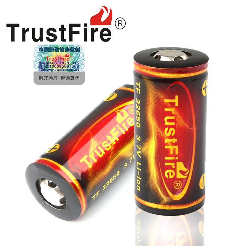 Аккумулятор Trustfire с большой емкостью, высокое качество, 1 шт., 32650, 3,7 в, 6000 мА/ч, литий-ионный аккумулятор с защищенной печатной платой
