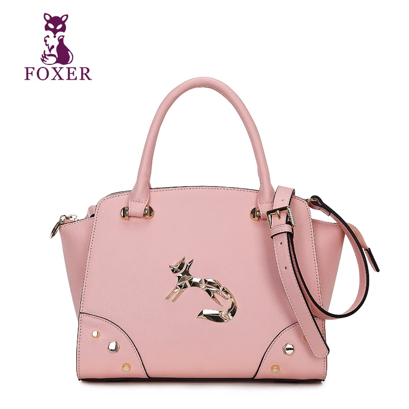 

FOXER 2018 luxury handbag women messenger bags split leather bag brand designer handbags ladies shoulder bag crossbody for women