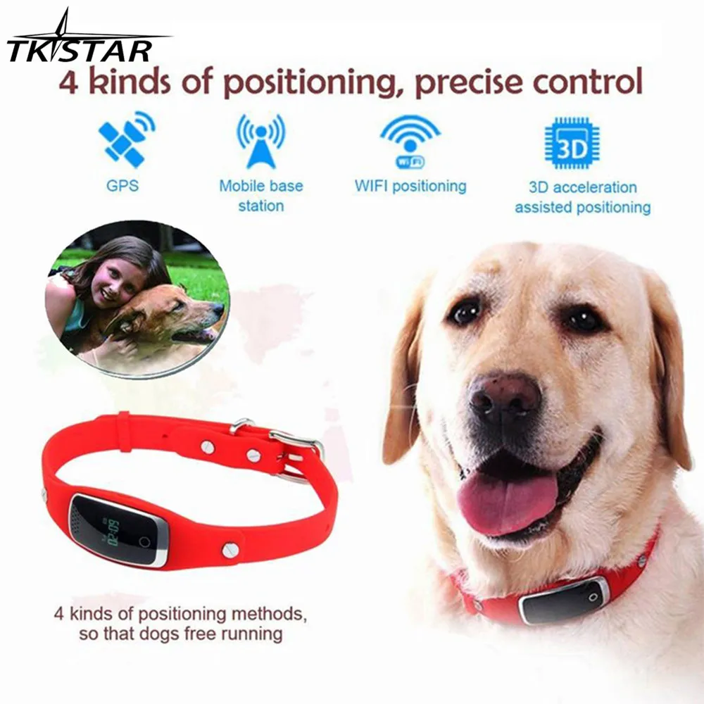 TKSTAR S1 GSM/GPRS Waterproof Pet Collar GPS Tracker Real time