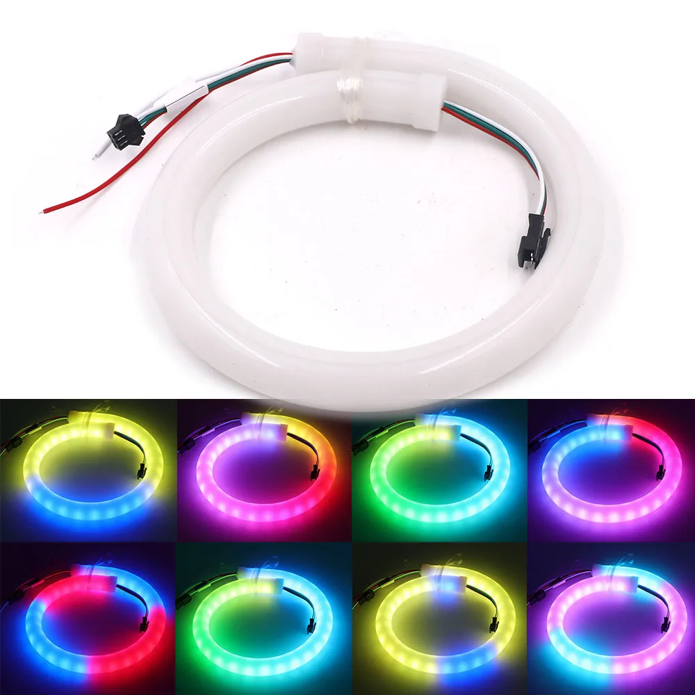 DC5V 12В светодиодный неоновый свет SK6812 WS2811 SMD 5050 RGB полноцветный гибкий