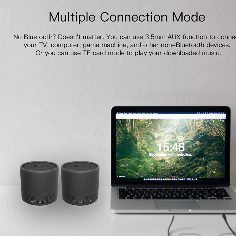 Тисо T5 СПЦ True Беспроводные стерео Bluetooth V4.2 колонки Металл 10 Вт мини портативный