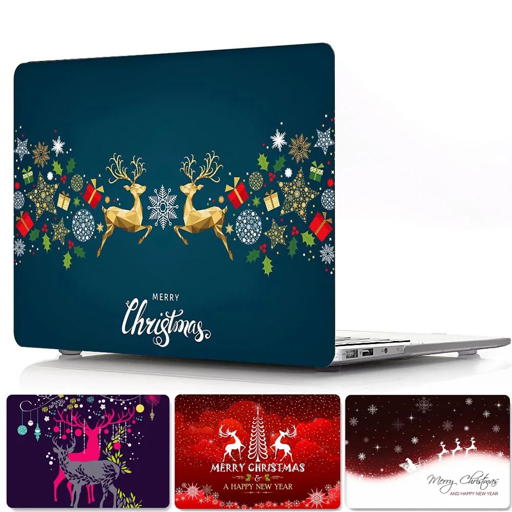 Чехол Carry360 с рождественской печатью для 2018 нового Apple Macbook Air Pro Retina Touch Bar 11 12 13 15