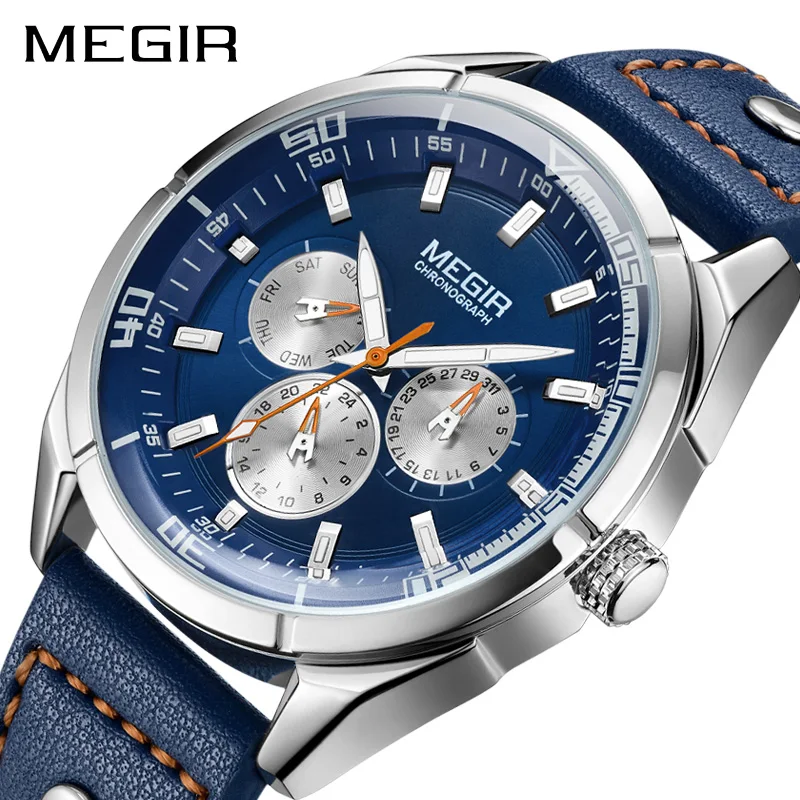 Kaufen MEGIR Kreative Armee Militär Uhren Männer Luxus Marke Quarz Sport Armbanduhr Uhr Männer Relogio Masculino Erkek Kol Saati