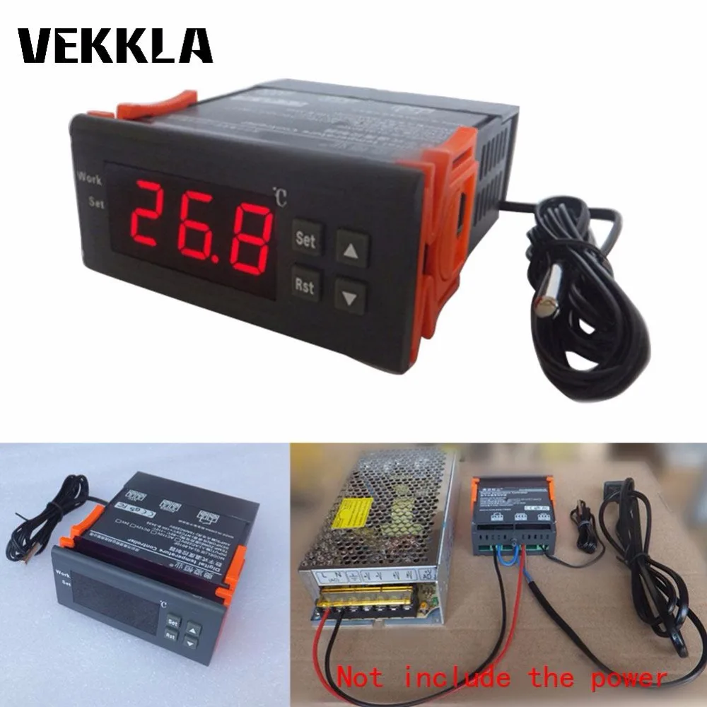 LED Digital Temperature Controller 12V 24V 110V 220V Thermostat