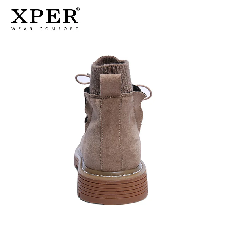 XPER/брендовые модные рабочие трендовые ботинки мужские повседневные осенне-зимние туфли-оксфорды коричневые сапоги мужские короткие удобные римские ботинки# XP049