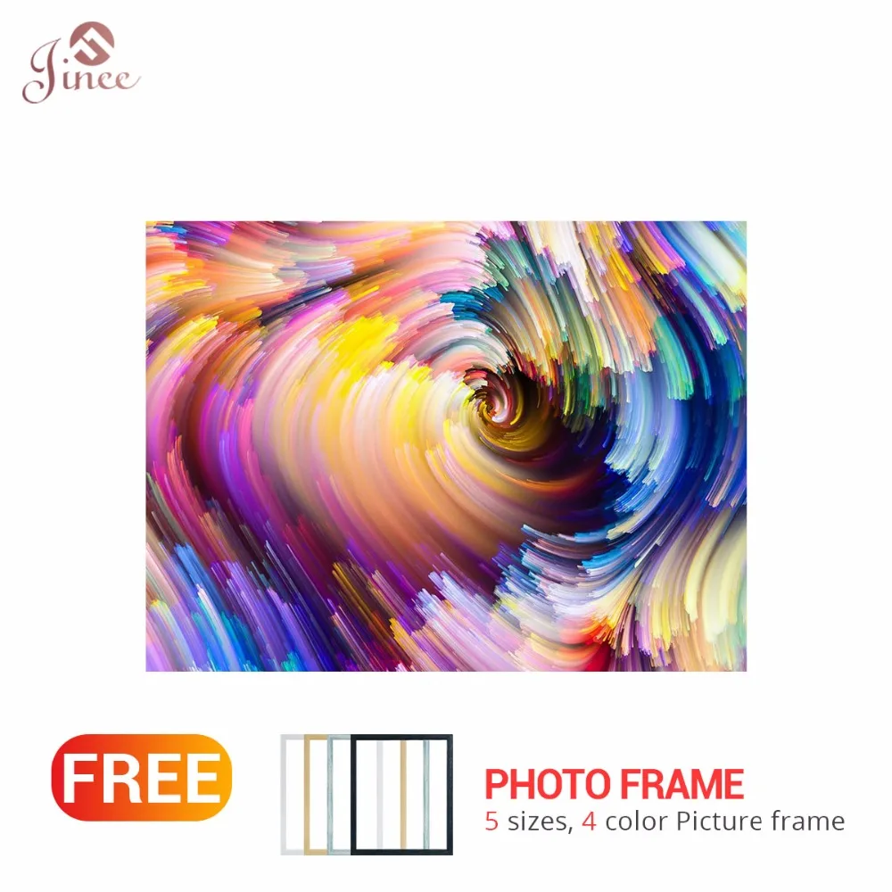 

Framed DIY Diamond Painting Colorful Square Rhinestones Diamond Embroidery Abstract Paint Cross Stitch Mosaic Pattern Full Drill
