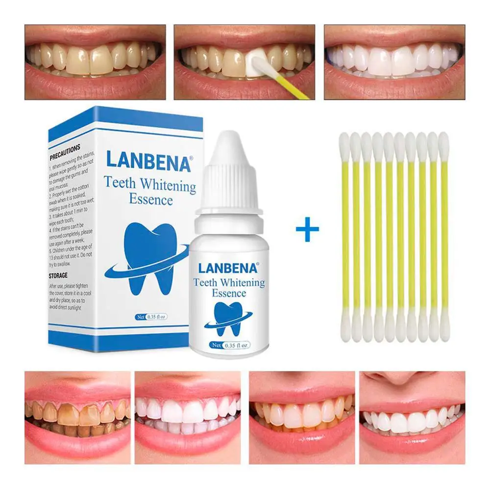 10ml Teeth Whitening Essence Oral Hygiene Cleaning Serum Powder Eliminates Plaque Teeth Teeth Whitening Tools Paste 4