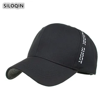 

SILOQIN NEW Women's Cotton Cloth Embroidery Ponytail Baseball Caps Sport Girls' Hats Brand Snapback Men's Tongue Cap Couple Hat