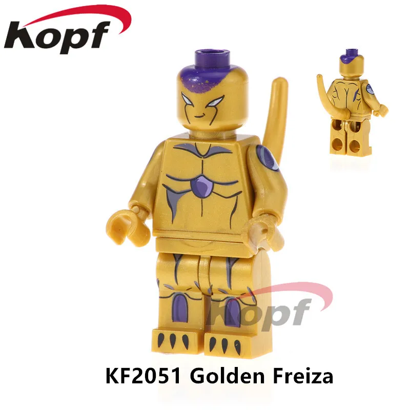 

KF2051 Building Bocks Dragon Ball Z Figure Golden Freiza Krilin General Bule Future Trunks Learning Bricks Gift Children toys