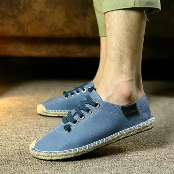 

Lover Slip On Flats Fisherman Shoes Casual summer Sandals conci style loafers Zapatillas Mujer Espadrilles Canvas Men 2017