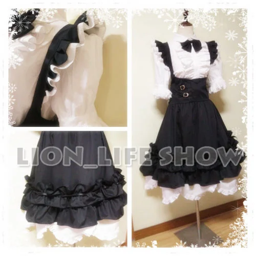 Miqo'te Maid Servant Uniform Cosplay Costume from Final Fantasy XIV FF14 image 3