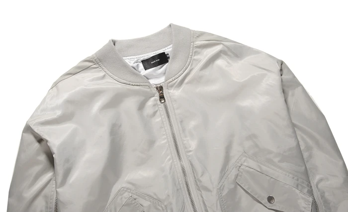 Модель года, мужские куртки MA1 на молнии с широкими рукавами в стиле Канье Уэст, однотонные куртки в складку для любителей хип-хопа