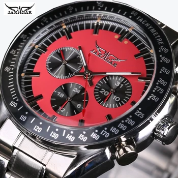 

JARAGAR 2016 Men Watch Top Brand Luxury automatic mechanical Watches Men stainless steel Men Multifunction Wristwatch