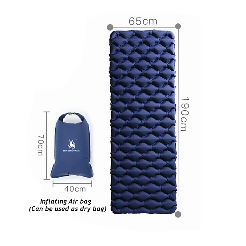 

Inflatable Sleeping Pad And Air Bag Fast Filling Camping Mat Waterproof Mattress Beach Mat Pad Ultralight Cushion