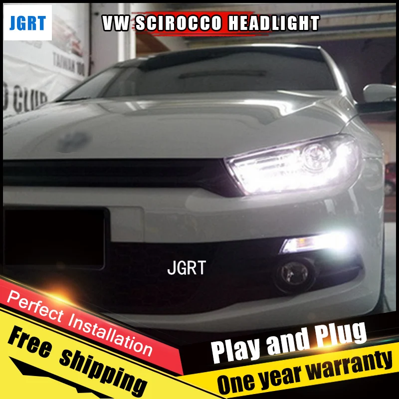 Car Style LED headlights for VW Scirocco 2011-2015 for Scirocco head lamp LED DRL Lens Double Beam H7 HID Xenon bi xenon lens Car Style LED headlights for VW Scirocco 2011-2015 for Scirocco head lamp LED DRL Lens Double Beam H7 HID Xenon bi xenon lens
