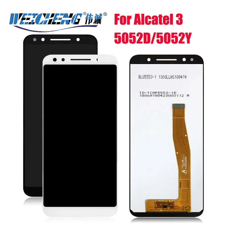 ЖК дисплей для Alcatel 3 OT5052 5052 5052D цифровой преобразователь alcatel 5052Y стеклянный