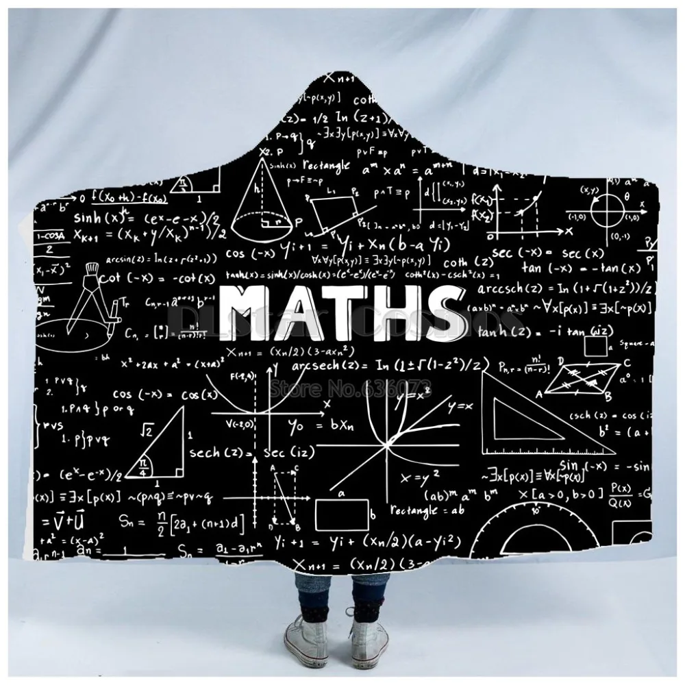 Plstar, космос, математика, Наука для мальчиков, графическое забавное одеяло с капюшоном, 3D, полный принт, носимое одеяло для взрослых, мужчин, женщин, Эйнштейна, style3