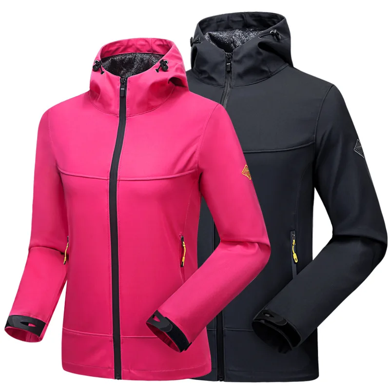 CANDOMOM Heated Jacket Softshell Windproof Jackets Stand Collar Keep Warm Lovers Clothes Waterproof Men/Woemn Windbreaker | Спорт и