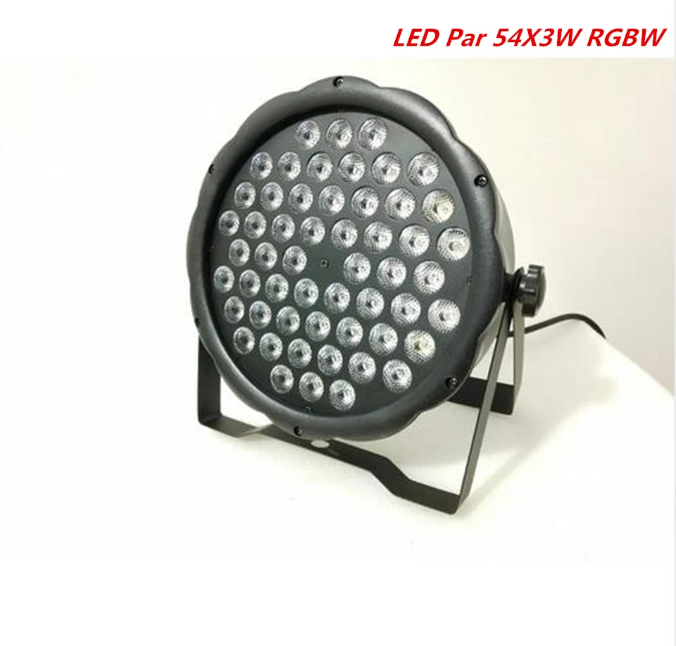 

2pcs/54X3W led par DJ Par LED RGBW Wash Disco Light DMX Controller Free Shipping