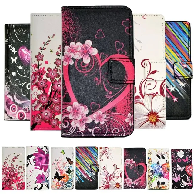 

For LG Zero Leon G2 G3 G4 Stylus Beat Mini G5 G6 K5 K7 K8 K10 L50 L70 L90 Painting Leather Flip Wallet Soft Silicone Cover Case