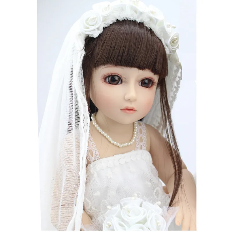 

18 Inch Dolls Handmade BJD Doll Reborn Babies Toys for Girls,45CM Jointed Plastic Toy Dolls for Wedding/Valentine's Day Gifts
