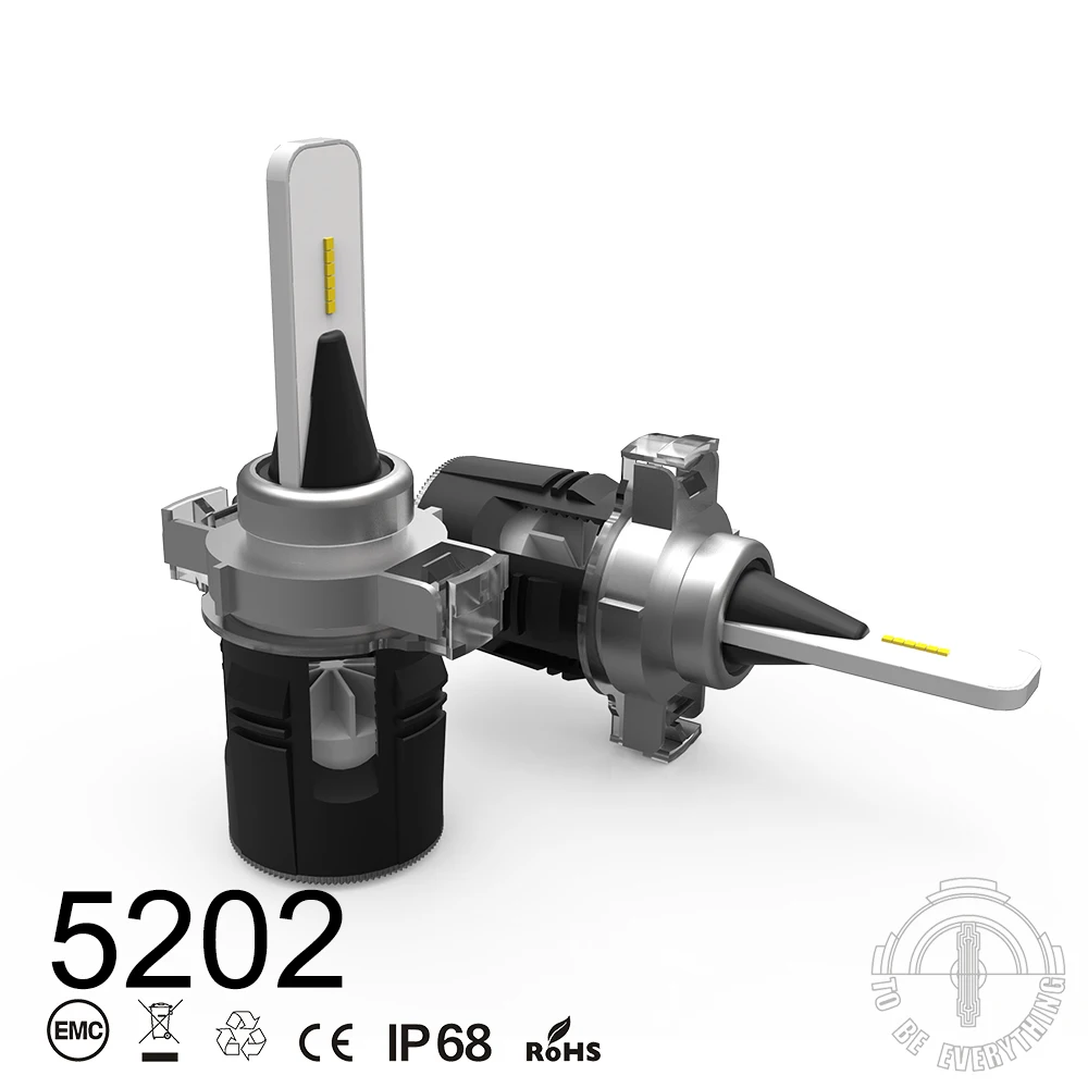 

LOAUT B6 5202 CSP Chip Car LED Headlight Super Bright Bulbs Hi-Lo Beam 72W 8000LM 6000K Auto Headlamp Fog Light Driving
