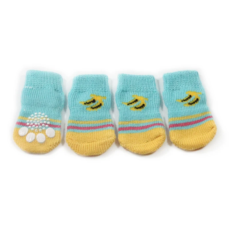 

Armi store Banana Pattern Braided Wire Dog Sock Latex Skid-Proof Warm Socks For Dogs 6081047 Pet Clothing Shoes Accessories