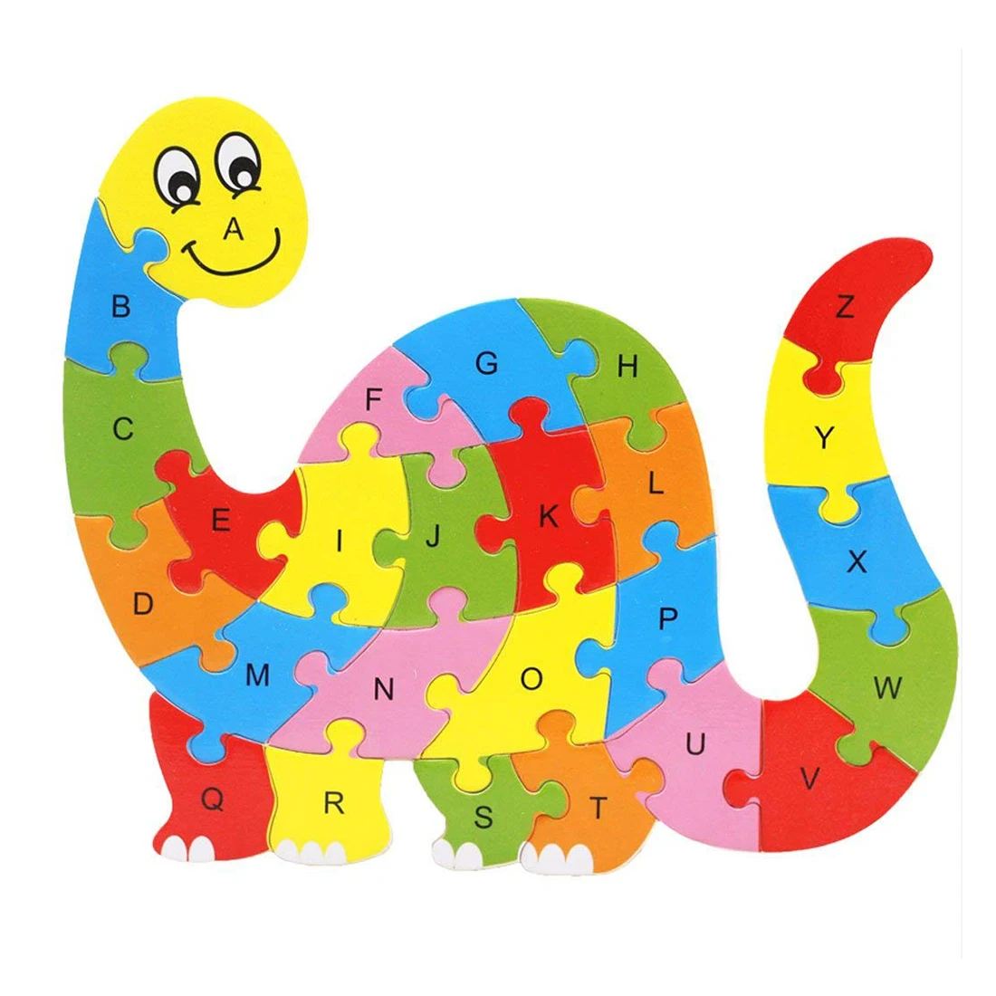 FBIL-Alphabet Puzzle 3D Wood Child Educational Games Animals Dinosaur Toy Gift | Игрушки и хобби