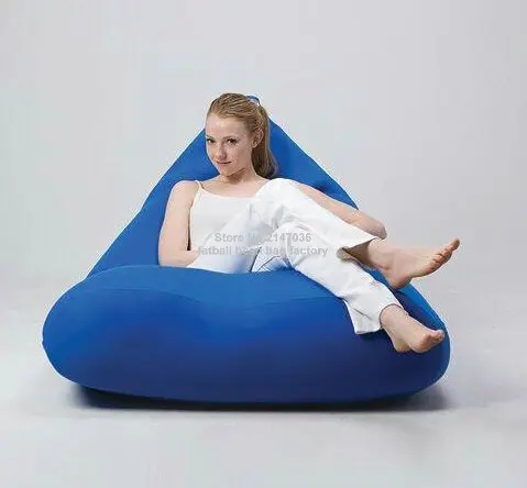Elegant Cobalt blue bean bag chair adults outdoor beanbag sofa seat furniture