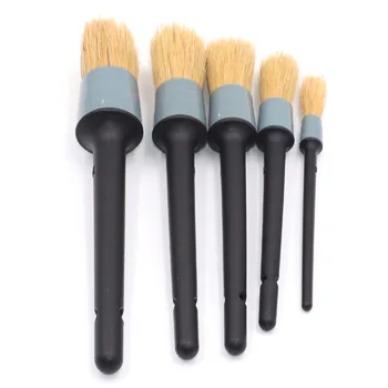 

5PCS Plastic Handle Car Brushes For Interior Detailing Dashboard Rims Wheel Air-Conditioning Engine Car Wash Cleaning New