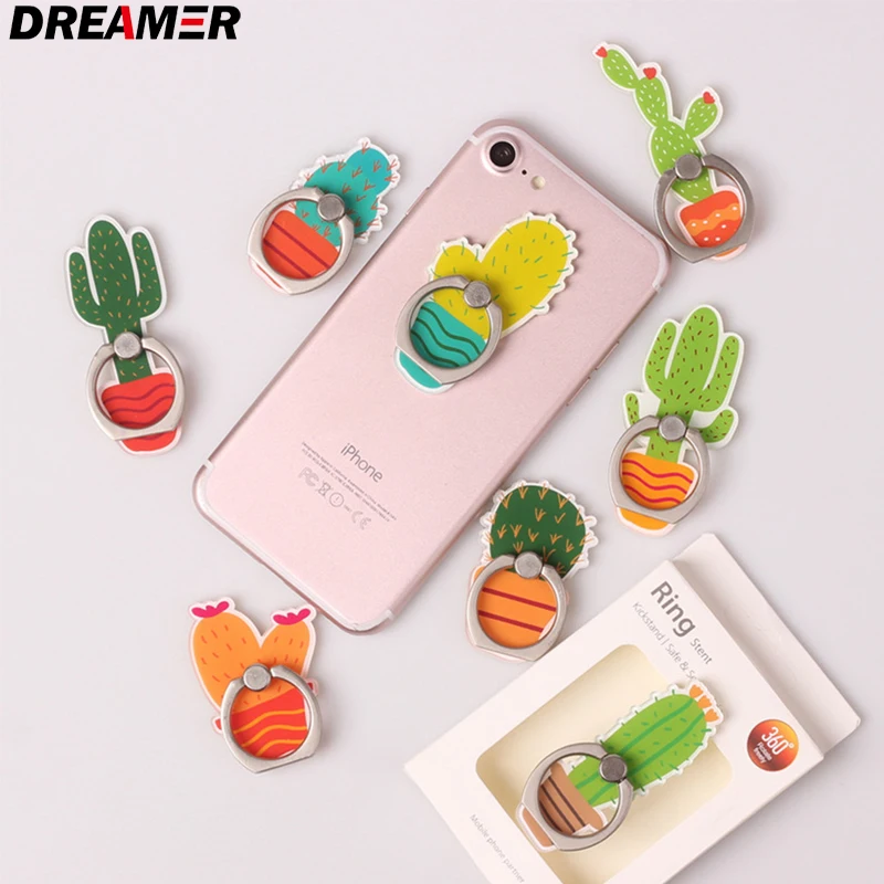 

wholesale Cartoon Universal Socket Mobile phone Finger Rings holder for all phone Expanding phone Stand Finger car phone Holder