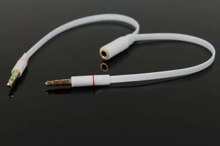 100pcs lot 3 5mm 1 Female to 2 male AUX Audio Cable Mic Microphone Splitter Earphone Headphone Adapter for Phone pad Mobile