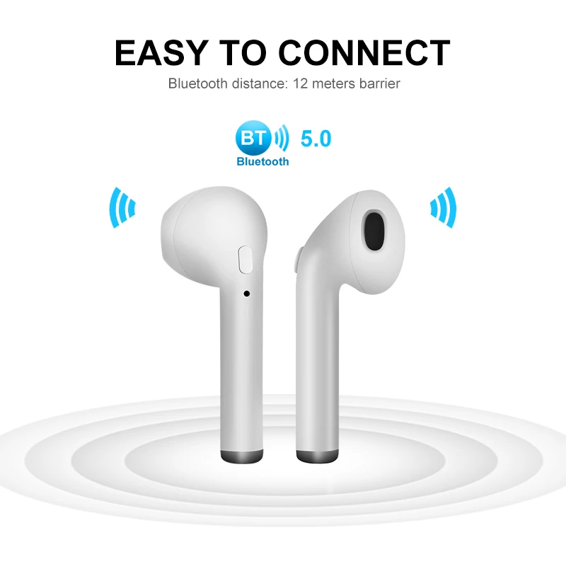 I7 мини дропшиппинг крошечные в ухо истинные беспроводные Bluetooth стерео наушники