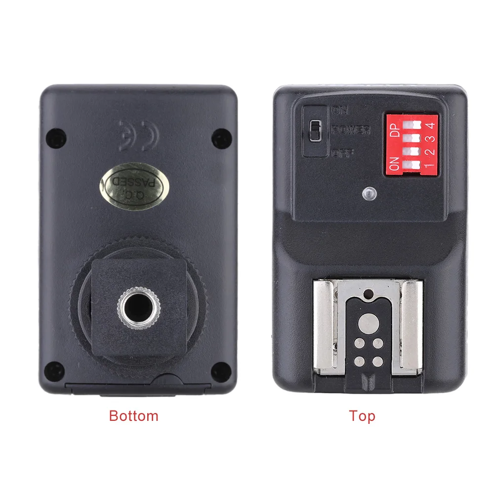Andoer 1 Transmitter +4 Receivers +1 Sync Cord 16 Channel Wireless Remote Flash Trigger Set for Canon Nikon Sigma Speedlite flash trigger