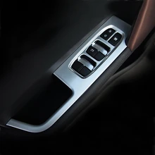MONTFORD For Left Drive ABS Matte Door Armrest Window Switch Cover Sequins Control Pane For Hyundai