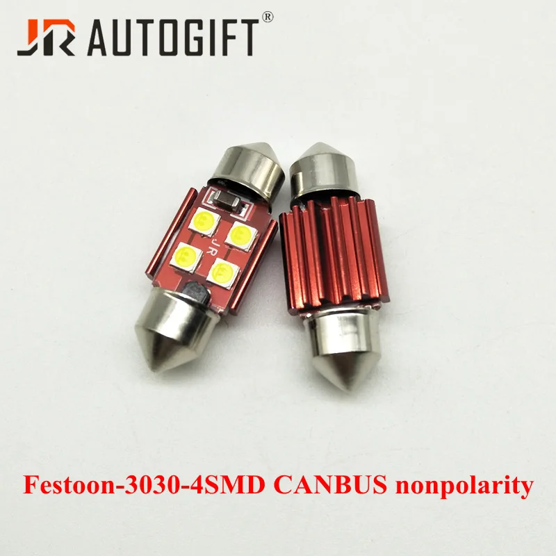 4 шт. Spuer яркий Canbus 12В 24В Festoon 31 мм C5W 3030 чип 4SMD автомобильный номерной знак