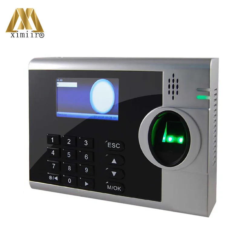 TCP/IP LAN WAN ADMS Биометрические контрольные часы, засекают время присутствия оптический считыватель отпечатков пальцев дополнительный принтер