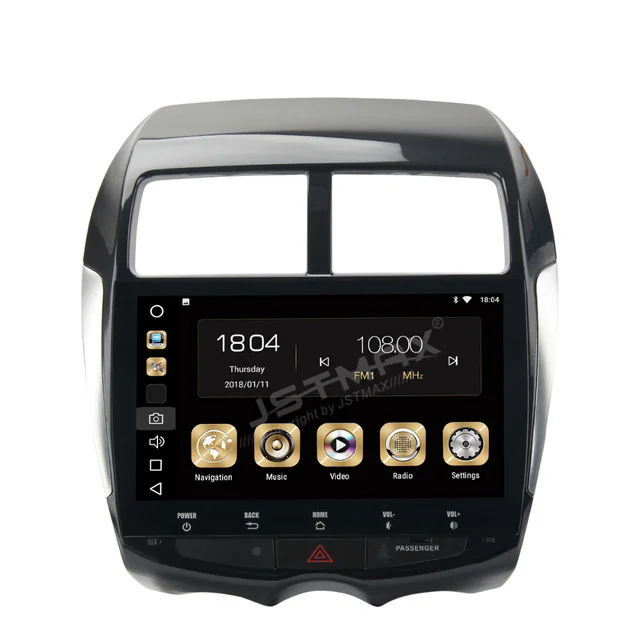 Excellent 10.2" Android 8.0 Octa Core Car GPS Player for Mitsubishi ASX 2010 2011 2012 NO DVD with 4GB +32GB Stereo Radio Audio Head unit 2