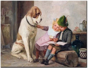 

5D DIY Diamond Painting Animal Dog Full Square Diamond Cross Stitch Rhinestones Diamond Mosaic Brother and sister Needlework