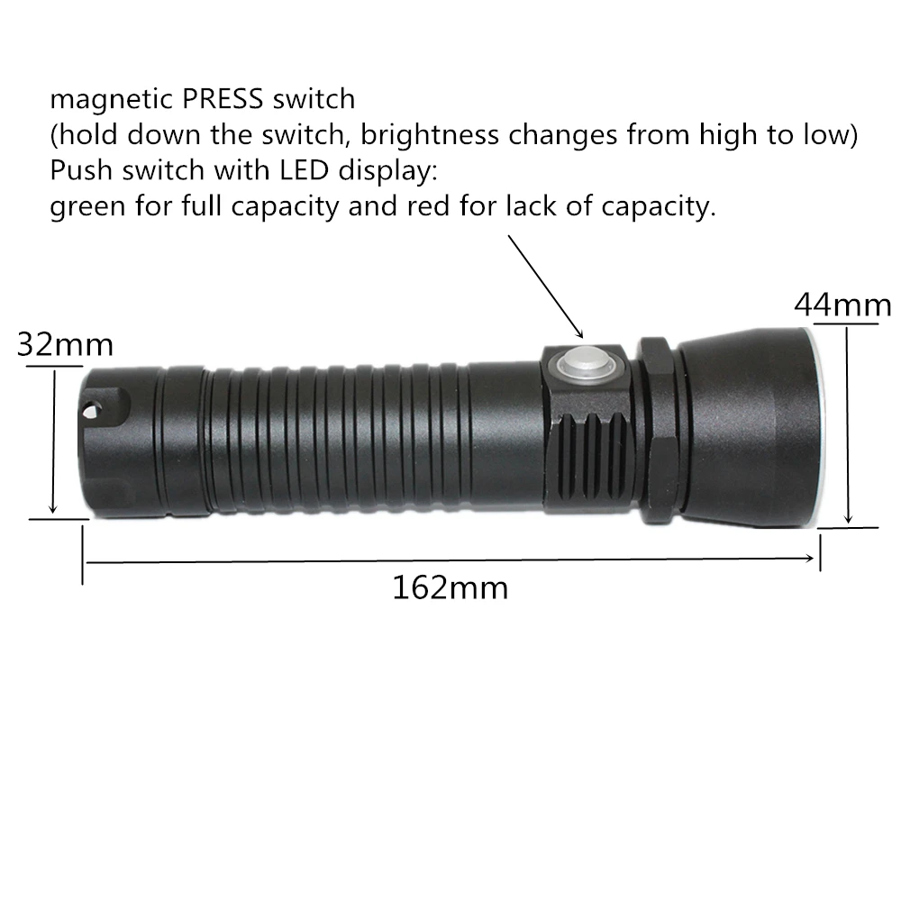 

LED Flashlight Waterproof LED Torch XM-L2 1200 Lumens Flash Light Lamp