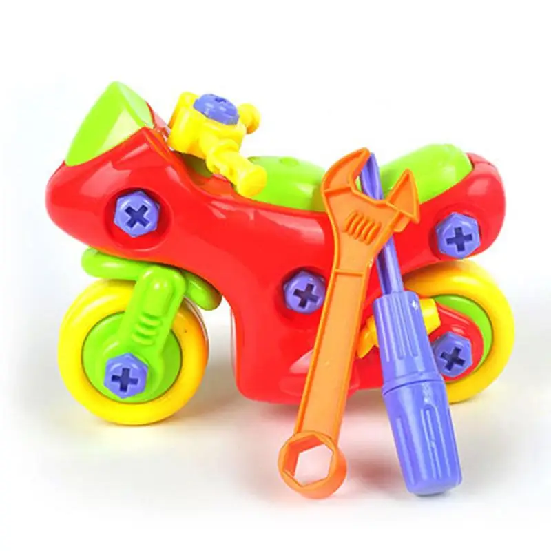 DIY Disassembly Motorcycle Design Toys Non Toxic Plastic ABS